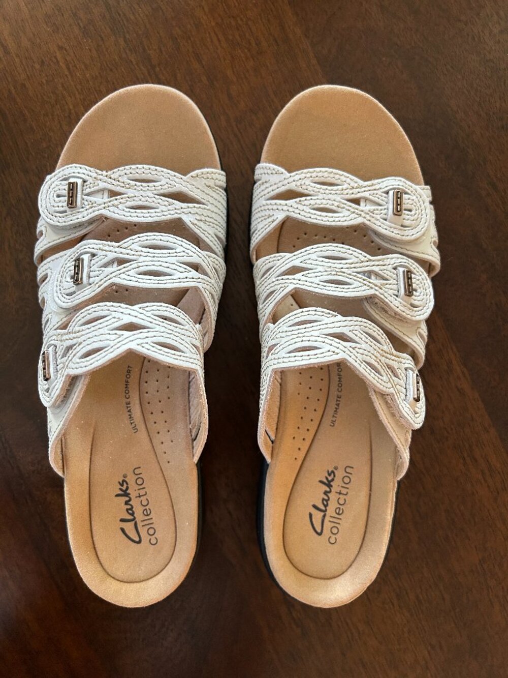 Clarks Leisa Faye Sandal White
